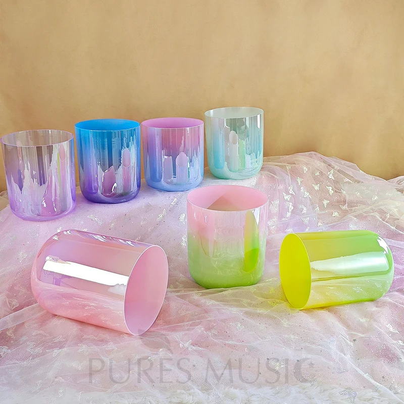 7-Piece Dreamy Alchemy Crystal Singing Bowl Set for Chakra Healing & Sound Baths