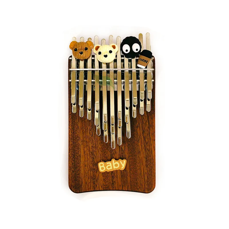 Chill Angels 27-Key Chromatic Pocket Kalimba Cute Mini Thumb Piano