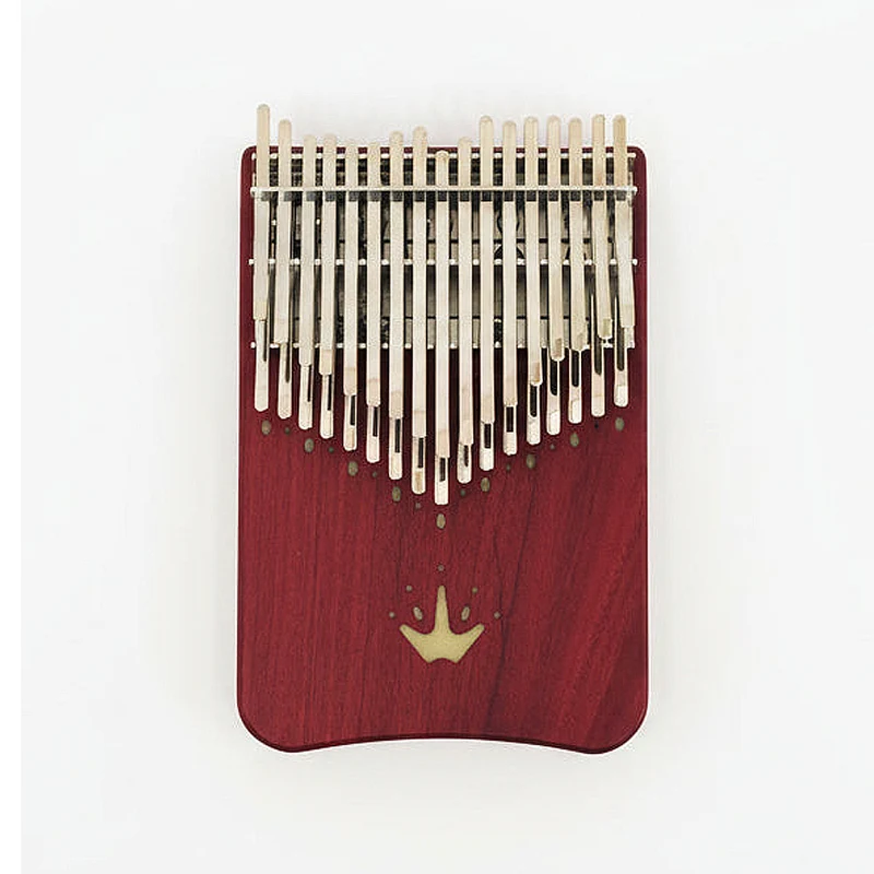 Chill Angels 34 Key Chromatic Kalimba Violet Wood - Blue Fluorescent