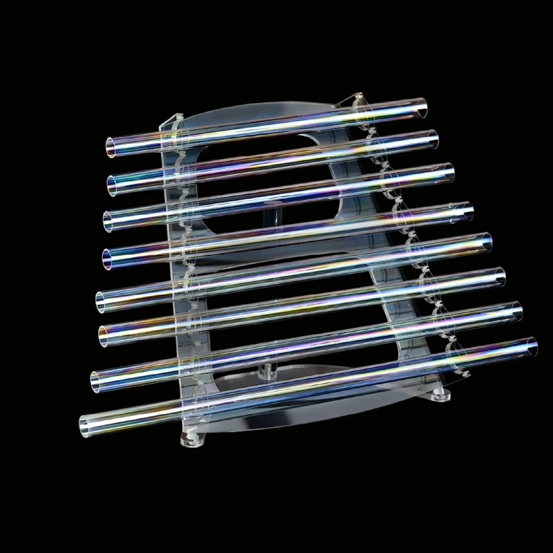 Aura Iridescent Quartz Crystal Singing Harp for Sound Healing Meditation