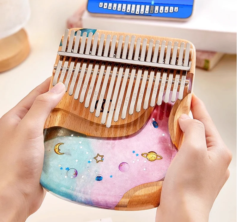 Acrylic Kalimba Resin Planet Finger Thumb Piano