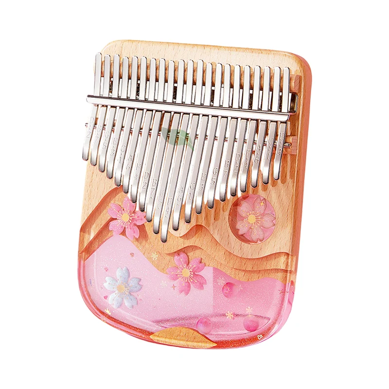 Acrylic Kalimba Resin 17|21 Key Sakura Finger Thumb Piano