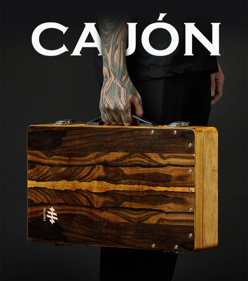 Hluru Cajon Drum Multifunctional Professional Portable & Foldable