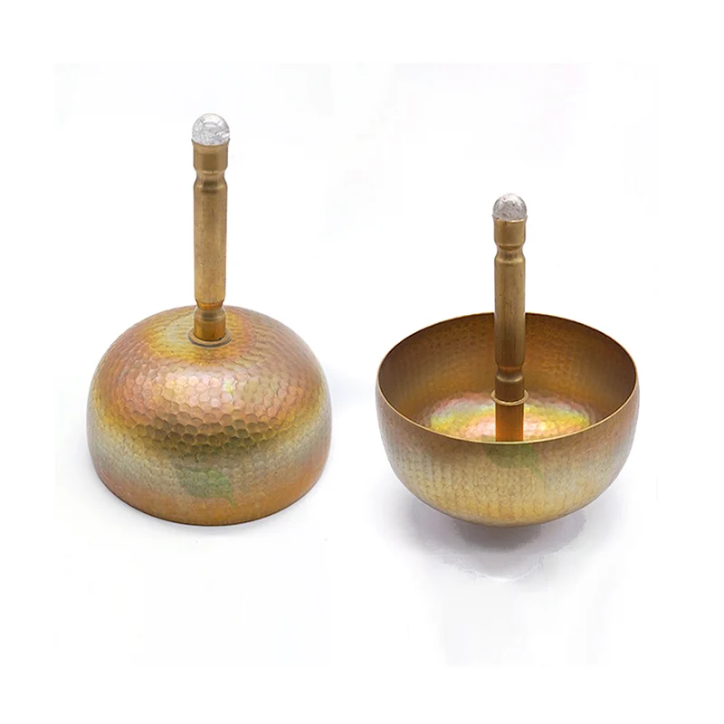 Handle Singing Bowl Metal Tibetan Sound Healing Bowl Yoga Meditation