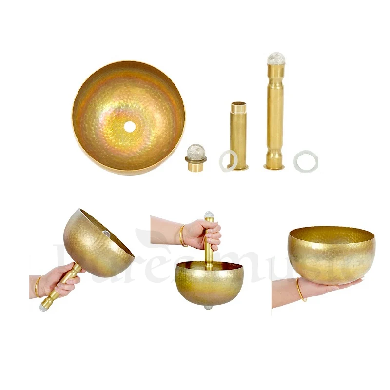 Handle Singing Bowl Metal Tibetan Sound Healing Bowl Yoga Meditation