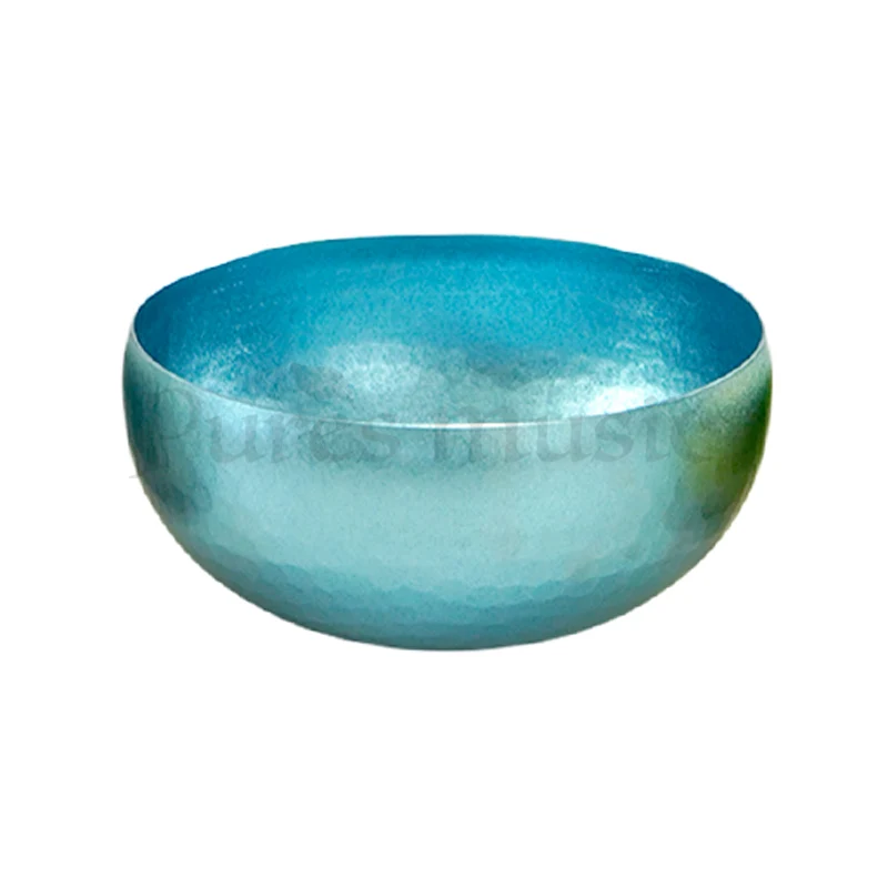 Metallic Titanium Singing Bowl Yoga Meditation Healing Wellness Spiritual