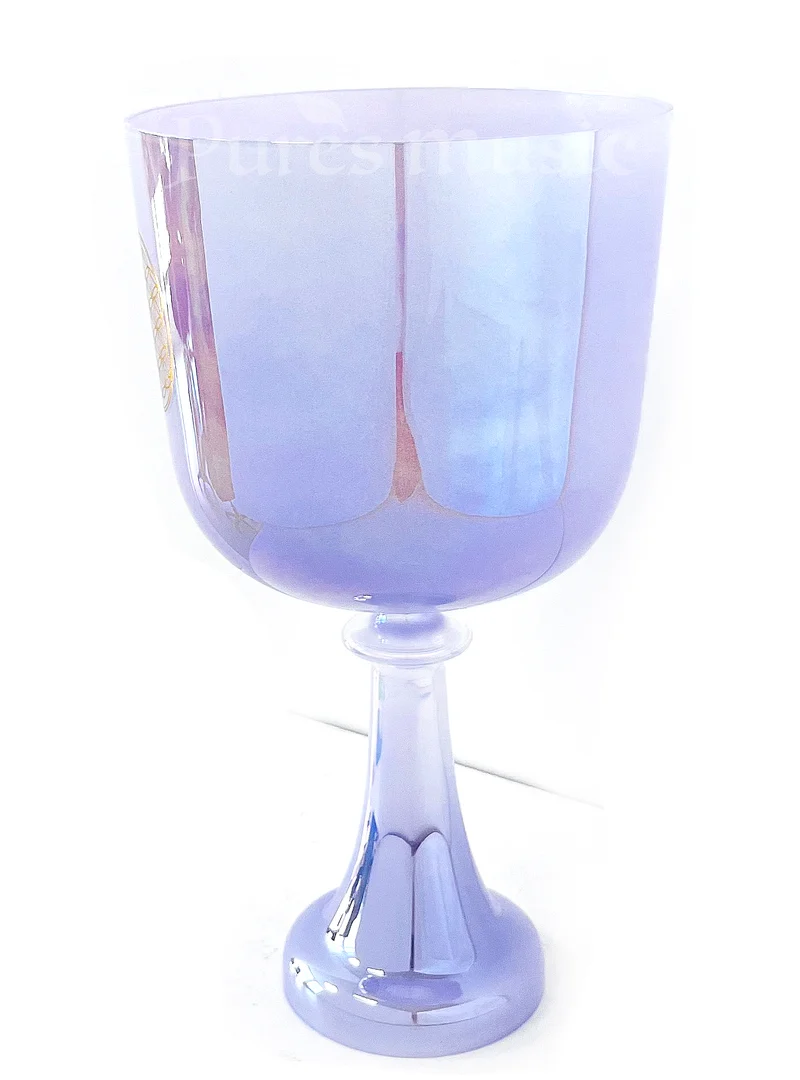 Flower of Life Purple Crystal Singing Chalice Sound Chakra Meditation
