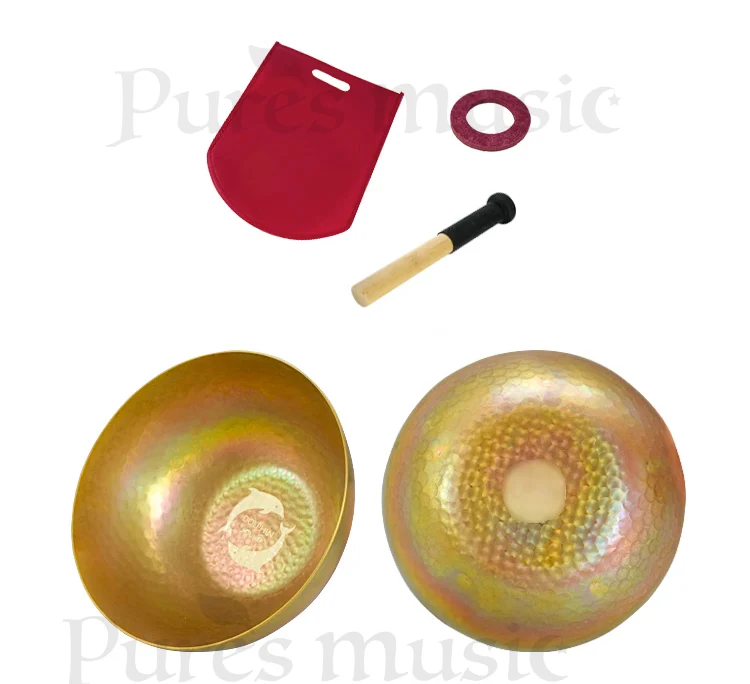 Dolphin Sound Singing Bowl Rainbow Himalayan Tibetan Healing Yoga Meditation Instrument