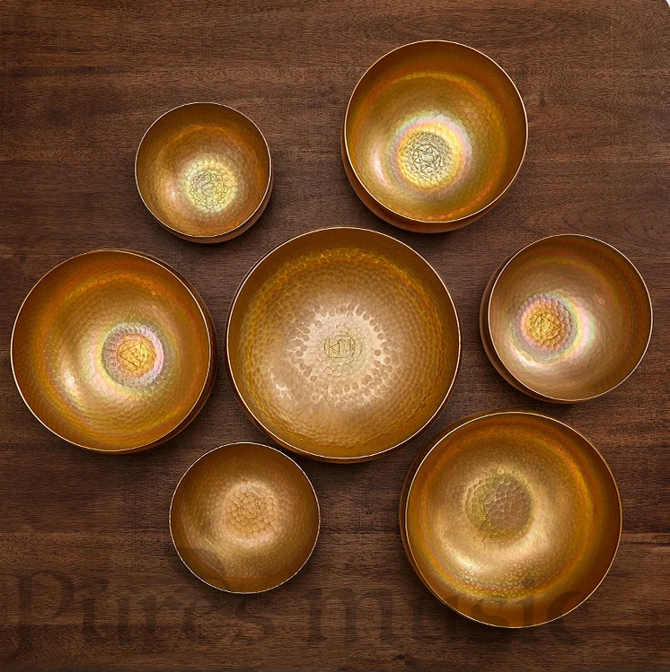 2th Octave Rainbow Himalayan Singing Bowl Harmony Wave Low Frequency Chakra Bowl‌