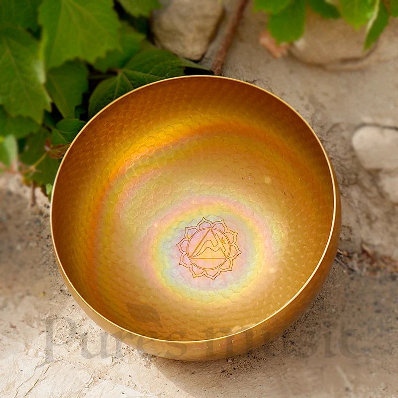 2th Octave Rainbow Himalayan Singing Bowl Harmony Wave Low Frequency Chakra Bowl‌