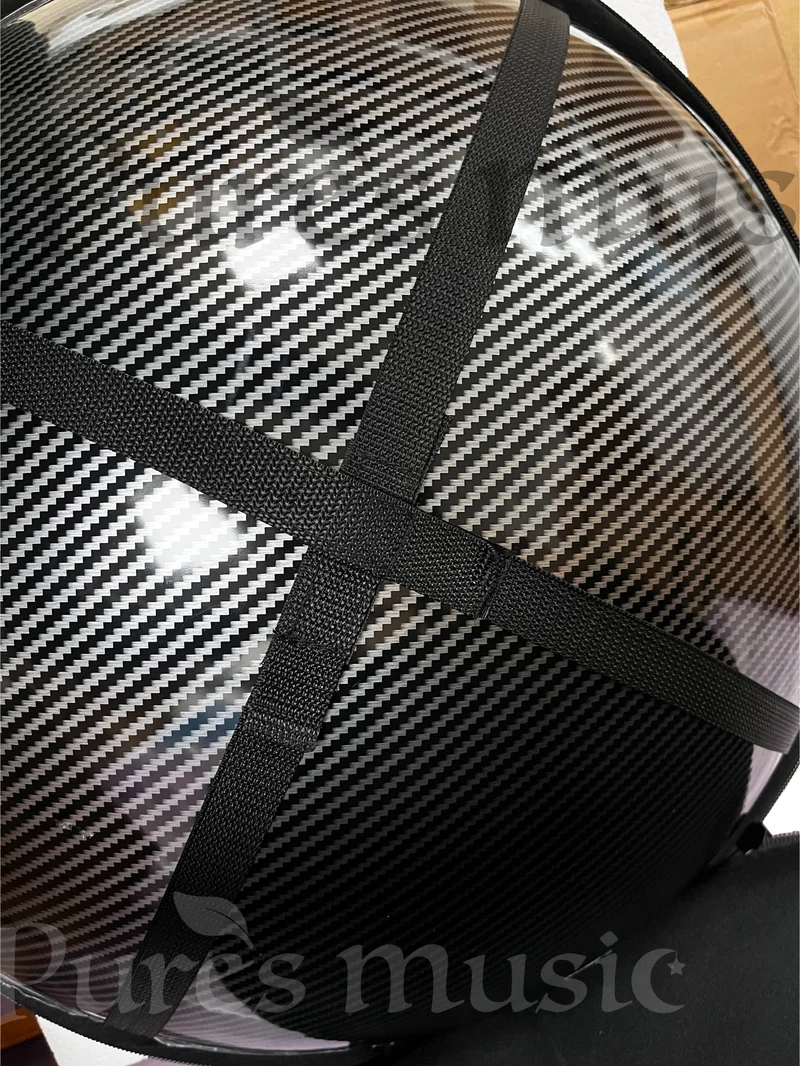 Handpan Hard Case Carbon Fiber Double-Shell + Dedicated Bag