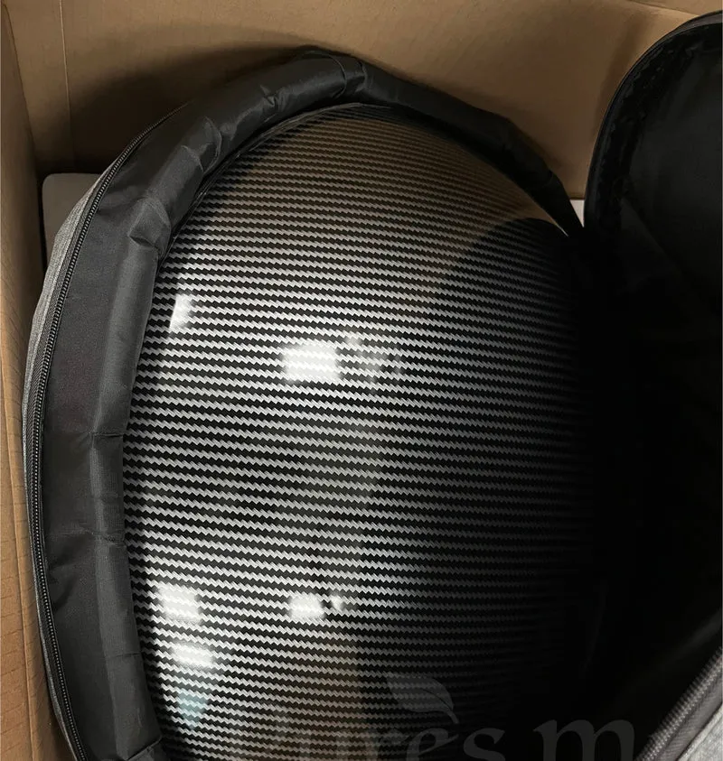 Handpan Hard Case Carbon Fiber Double-Shell + Dedicated Bag