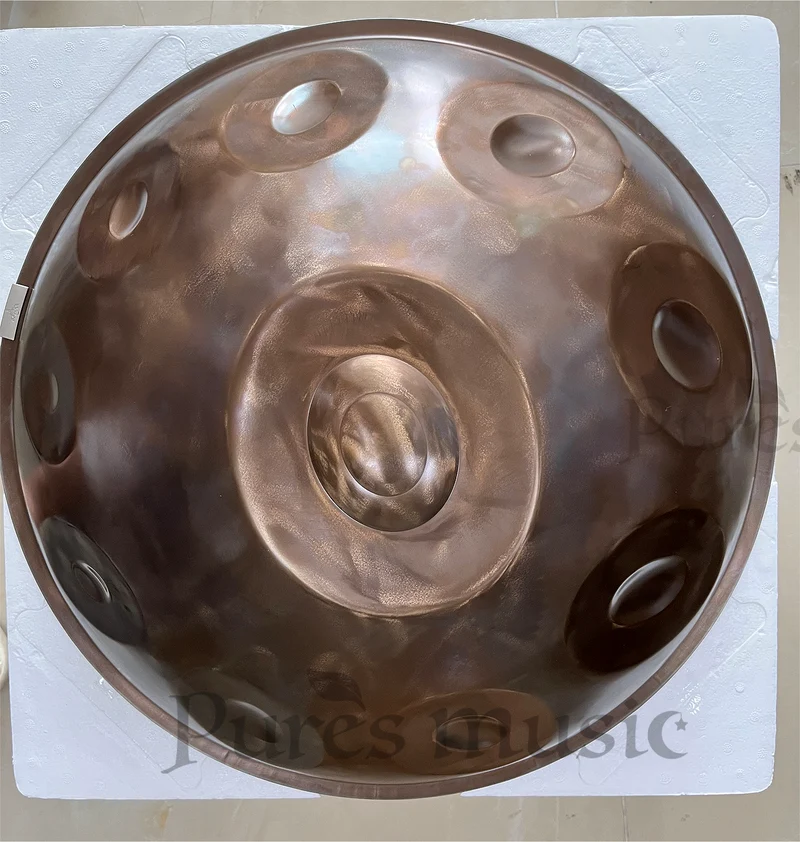 Vintage Organic Handpan Harmony Pan Customizable Notes Drum Instrument