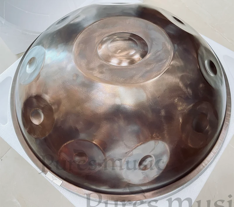 Vintage Organic Handpan Harmony Pan Customizable Notes Drum Instrument
