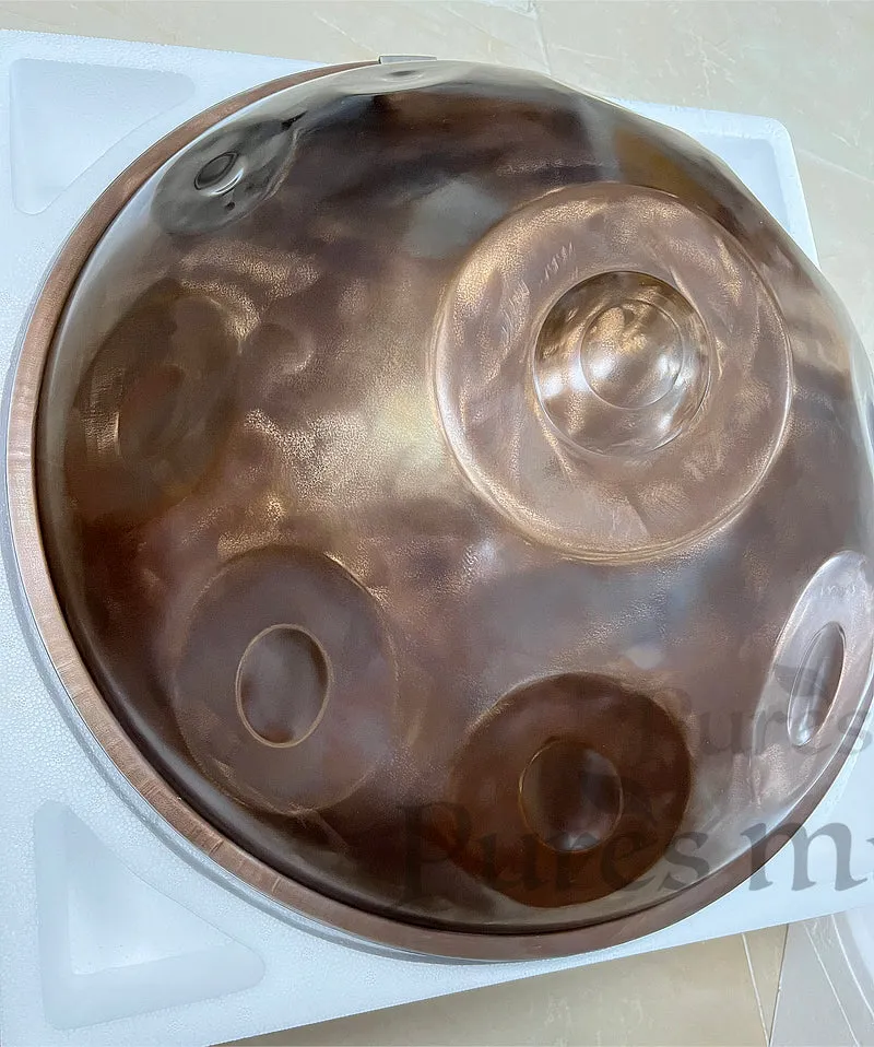 Vintage Organic Handpan Harmony Pan Customizable Notes Drum Instrument