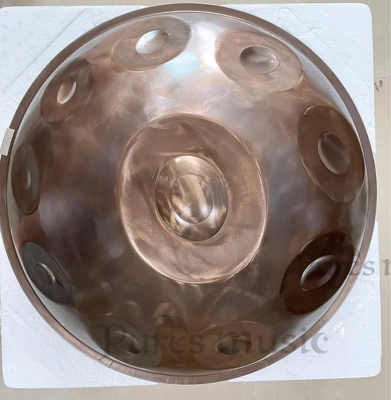 Vintage Organic Handpan Harmony Pan Customizable Notes Drum Instrument