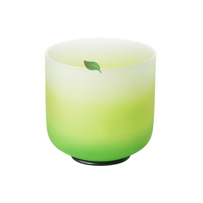 Elegant Green Crystal Singing Bowls Sound Healing Meditation Instrument