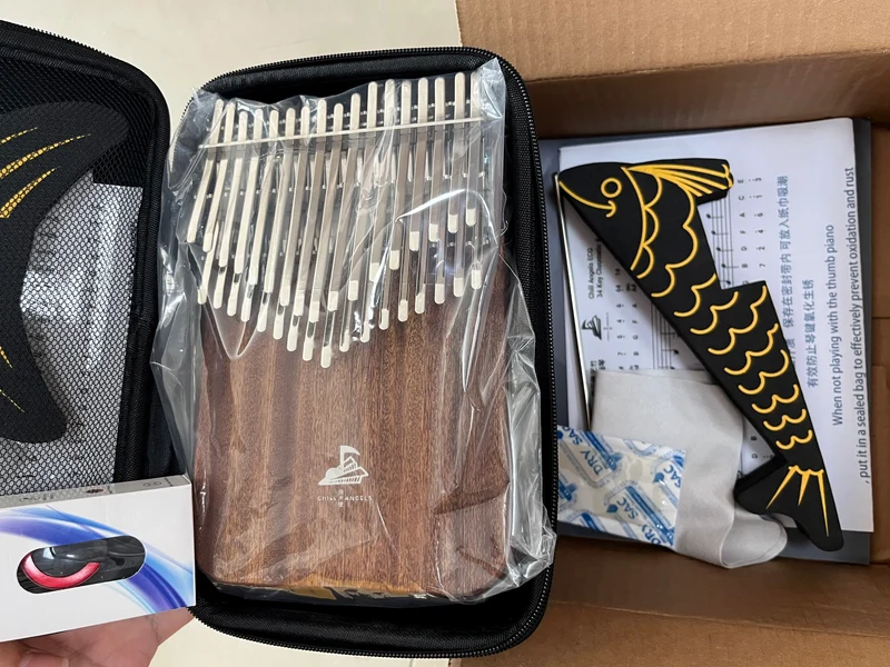 CHILL ANGELS 34 Key Chromatic Kalimba Thumb Piano for Beginners & Professionals