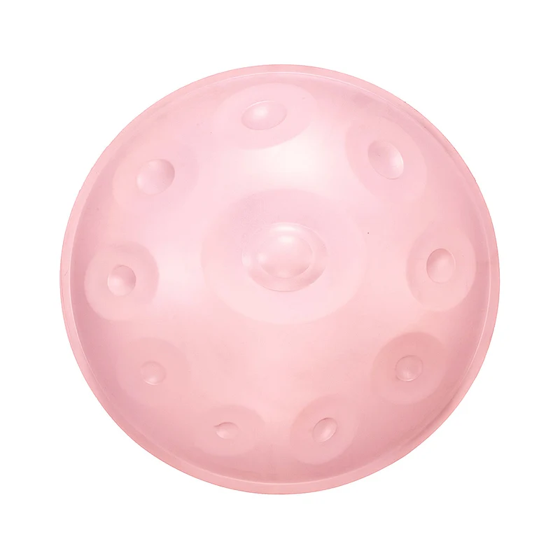 BiiMoon Handpan Drum Macaron Pink Steel Hang Instrument