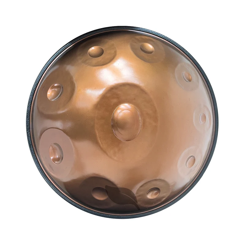 Professional Artisan Handpan Drum Golden Horizon Ember Steel Classic Style