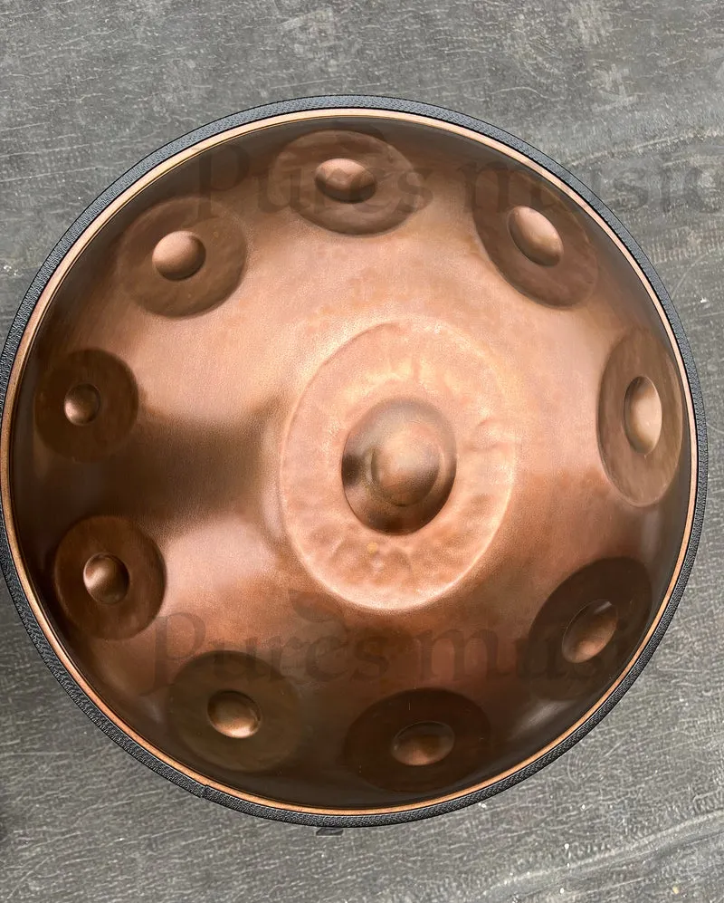 Professional Artisan Handpan Drum Golden Horizon Ember Steel Classic Style