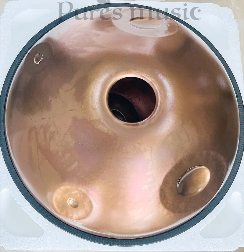 Professional Artisan Handpan Drum Golden Horizon Ember Steel Classic Style