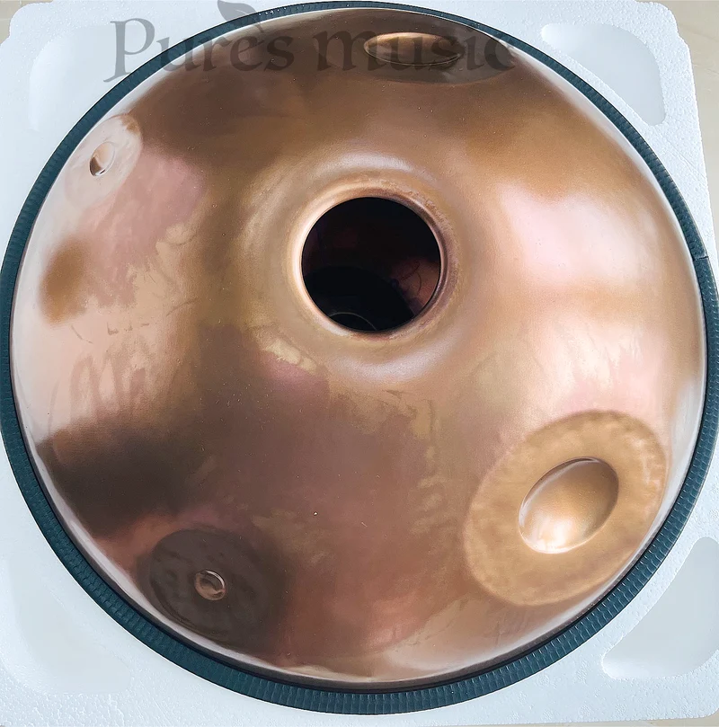 Professional Artisan Handpan Drum Golden Horizon Ember Steel Classic Style