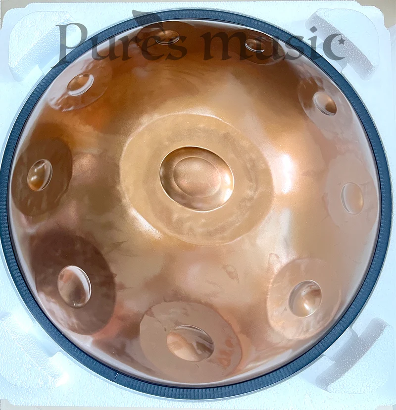 Professional Artisan Handpan Drum Golden Horizon Ember Steel Classic Style