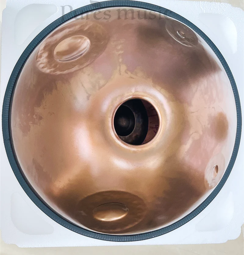 Professional Artisan Handpan Drum Golden Horizon Ember Steel Classic Style