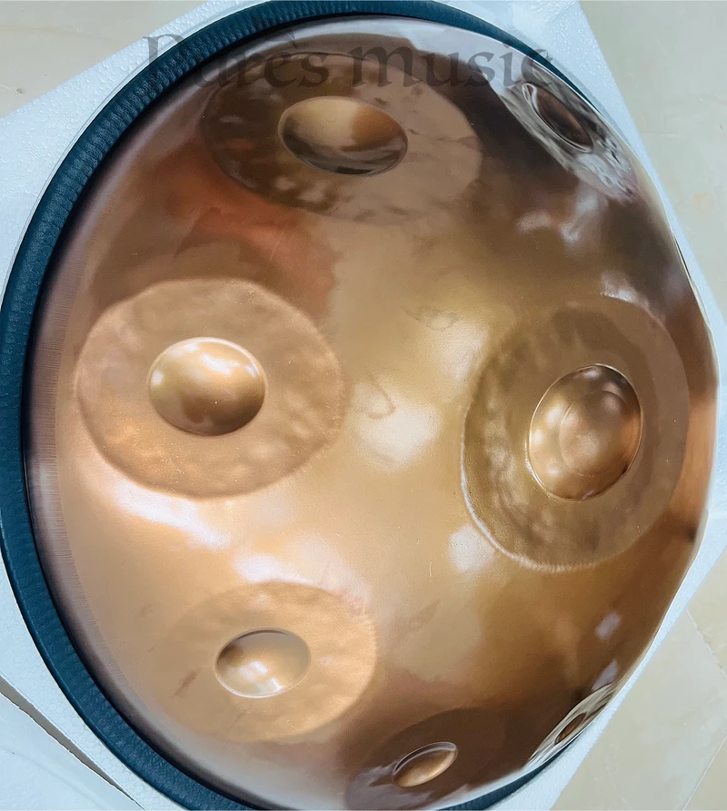 Professional Artisan Handpan Drum Golden Horizon Ember Steel Classic Style