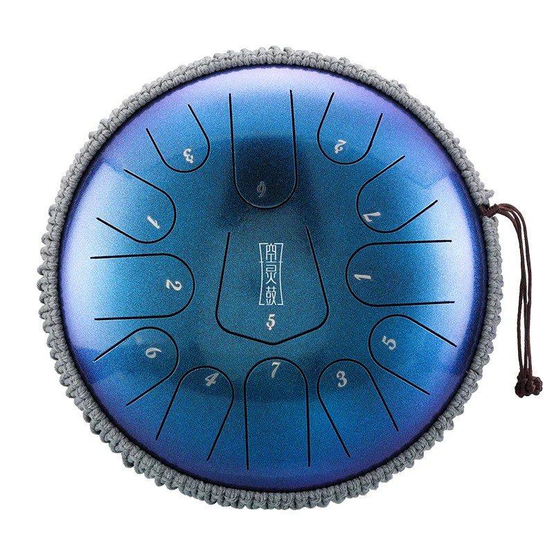Hluru Steel Tongue Drum 12-inch 13 notes Tank drum C Major Tone April Yang Instrument