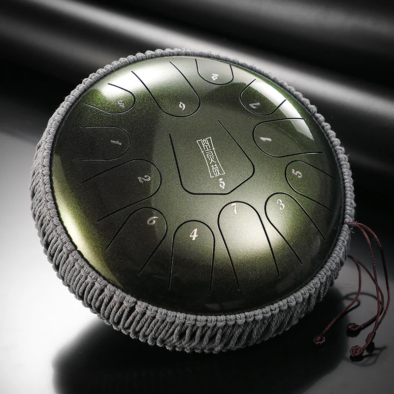 Hluru Steel Tongue Drum 12-inch 13 notes Tank drum C Major Tone April Yang Instrument