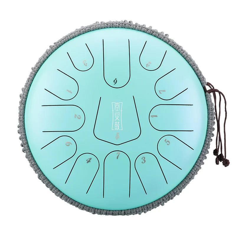 Hluru Steel Tongue Drum 12-inch 13 notes Tank drum C Major Tone April Yang Instrument