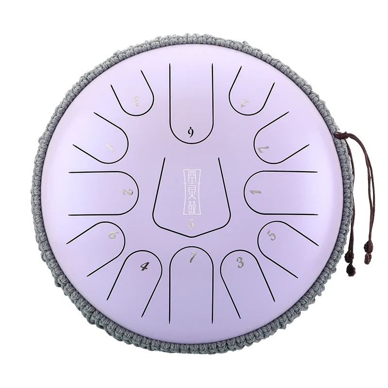 Hluru Steel Tongue Drum 12-inch 13 notes Tank drum C Major Tone April Yang Instrument