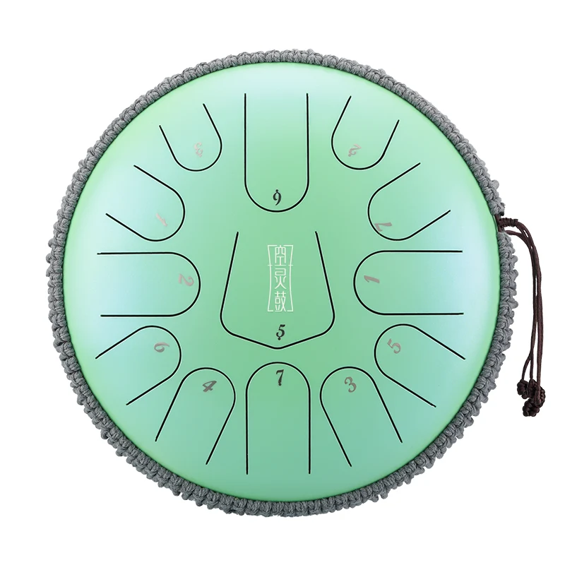 Hluru Steel Tongue Drum 12-inch 13 notes Tank drum C Major Tone April Yang Instrument
