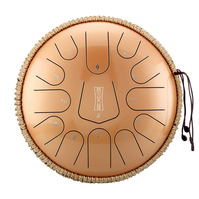Hluru Steel Tongue Drum 12-inch 13 notes Tank drum C Major Tone April Yang Instrument