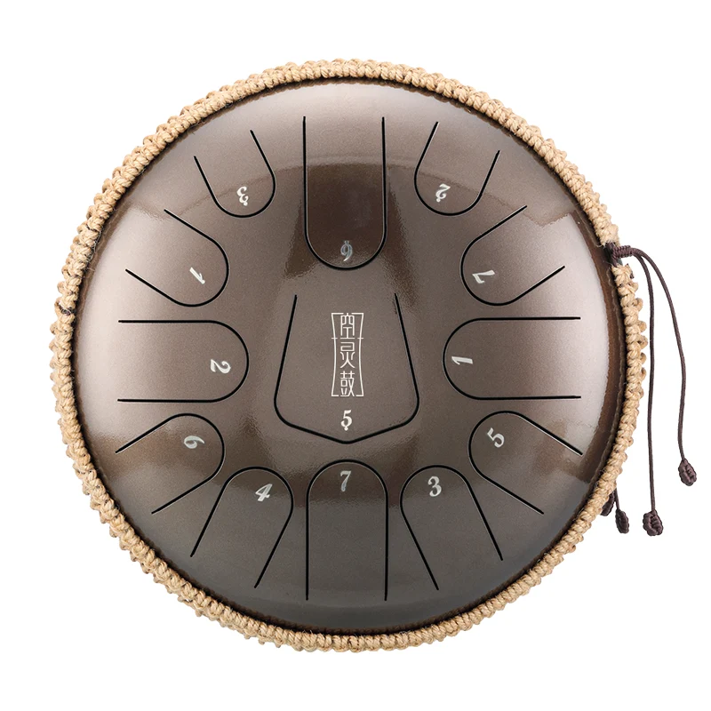 Hluru Steel Tongue Drum 12-inch 13 notes Tank drum C Major Tone April Yang Instrument
