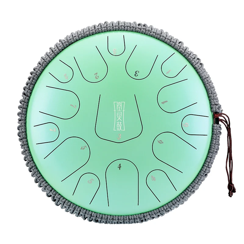 Hluru Tongue Drum 13.5-inch 15 notes Steel Tank drum Instrument