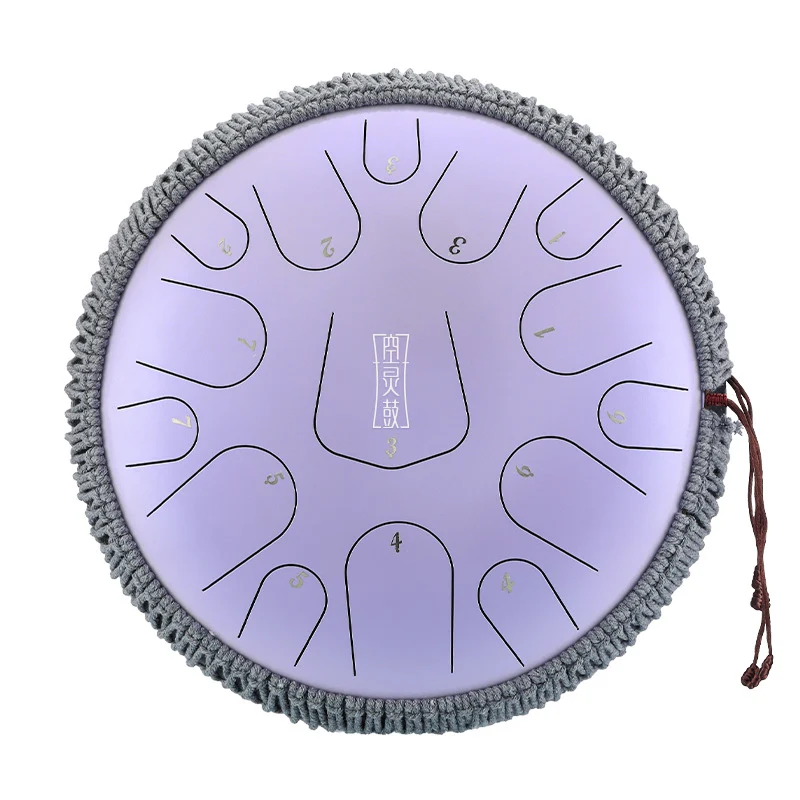 Hluru Tongue Drum 13.5-inch 15 notes Steel Tank drum Instrument