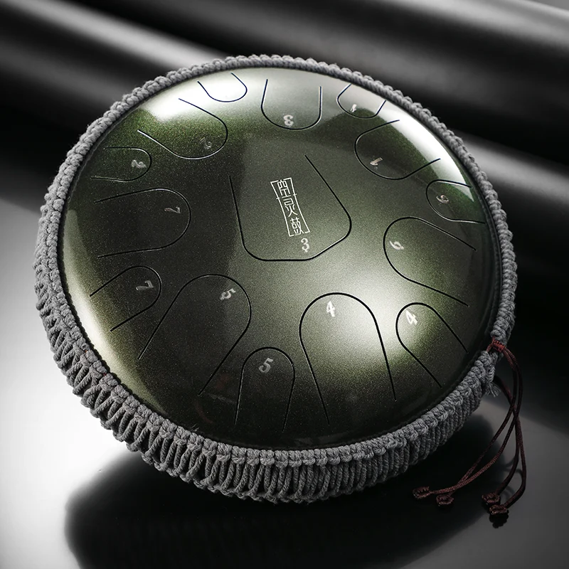 Hluru Tongue Drum 13.5-inch 15 notes Steel Tank drum Instrument
