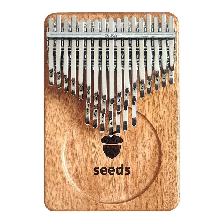 Seeds Kalimba Chromatic 41 | 21 Keys Magician Flat Solid Board Thumb Finger Piano