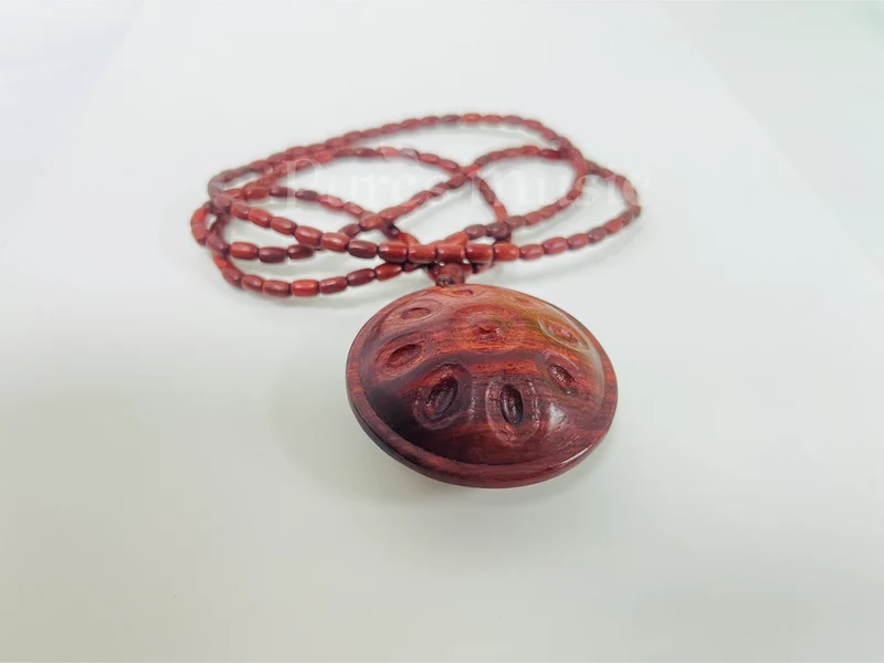 Handpan Drum Pendant Necklace Unisex Wooden Handmade Hang Drum Crafts