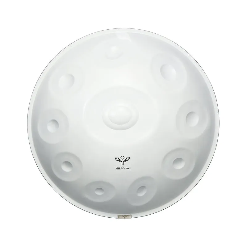 BiiMoon Handpan Elegant White Kurd Celtic Ysha Savita Mystic Integral Hand Pan Drum