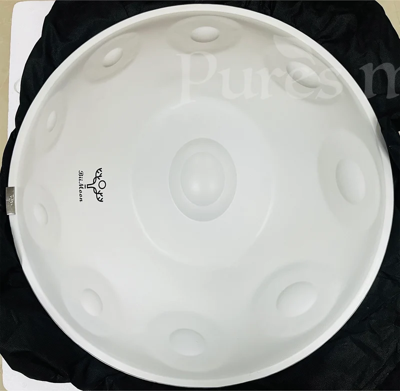 BiiMoon Handpan Elegant White Kurd Celtic Ysha Savita Mystic Integral Hand Pan Drum