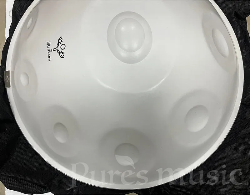 BiiMoon Handpan Elegant White Kurd Celtic Ysha Savita Mystic Integral Hand Pan Drum