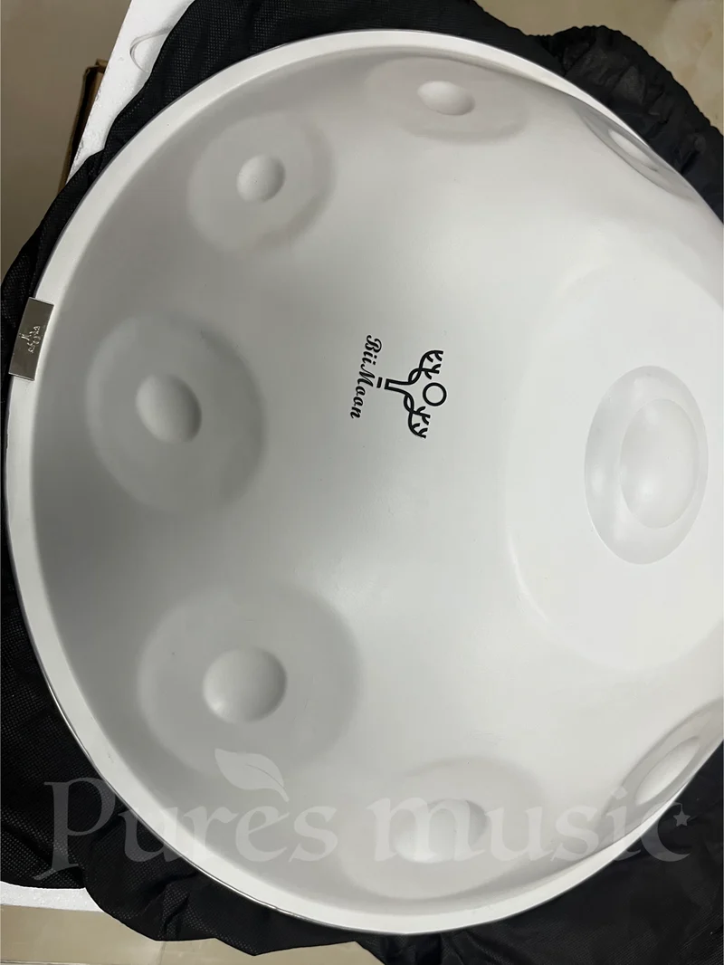 BiiMoon Handpan Elegant White Kurd Celtic Ysha Savita Mystic Integral Hand Pan Drum