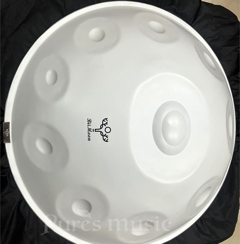 BiiMoon Handpan Elegant White Kurd Celtic Ysha Savita Mystic Integral Hand Pan Drum