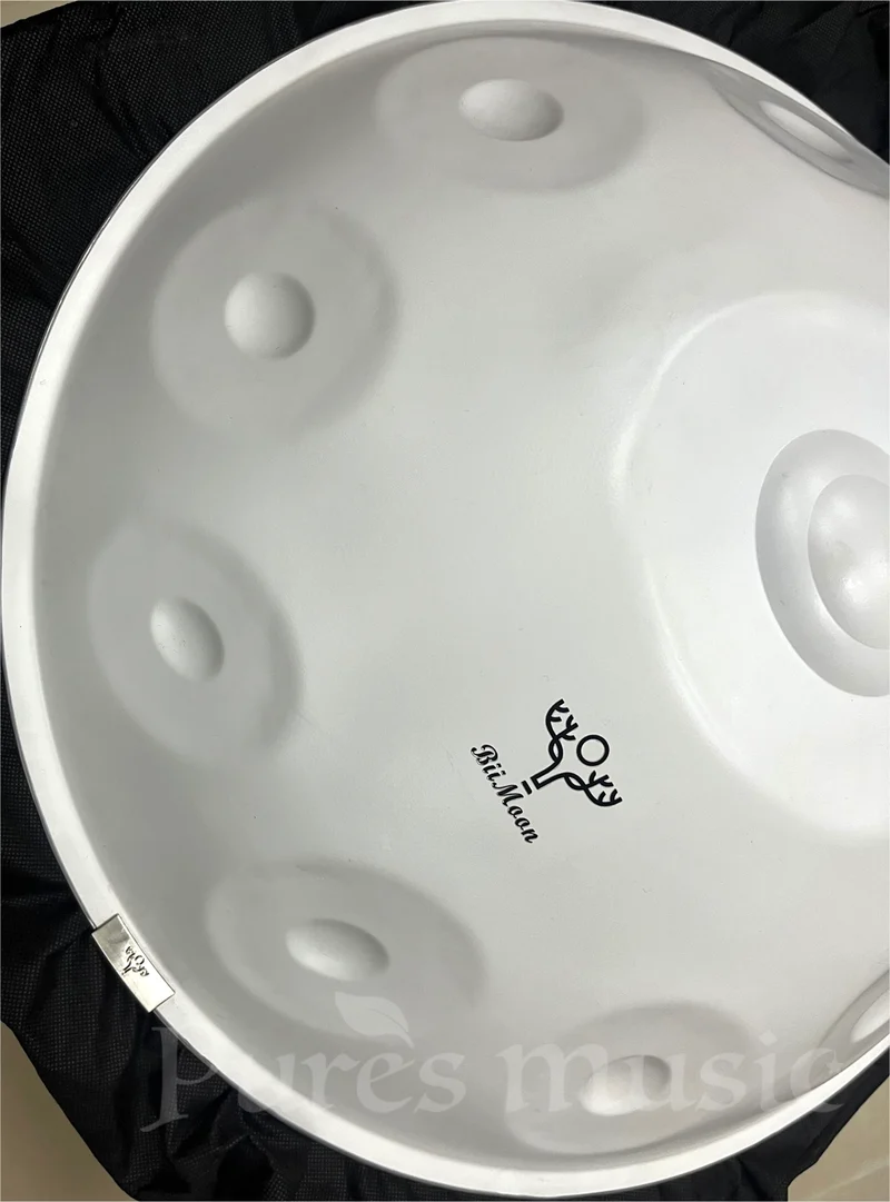 BiiMoon Handpan Elegant White Kurd Celtic Ysha Savita Mystic Integral Hand Pan Drum