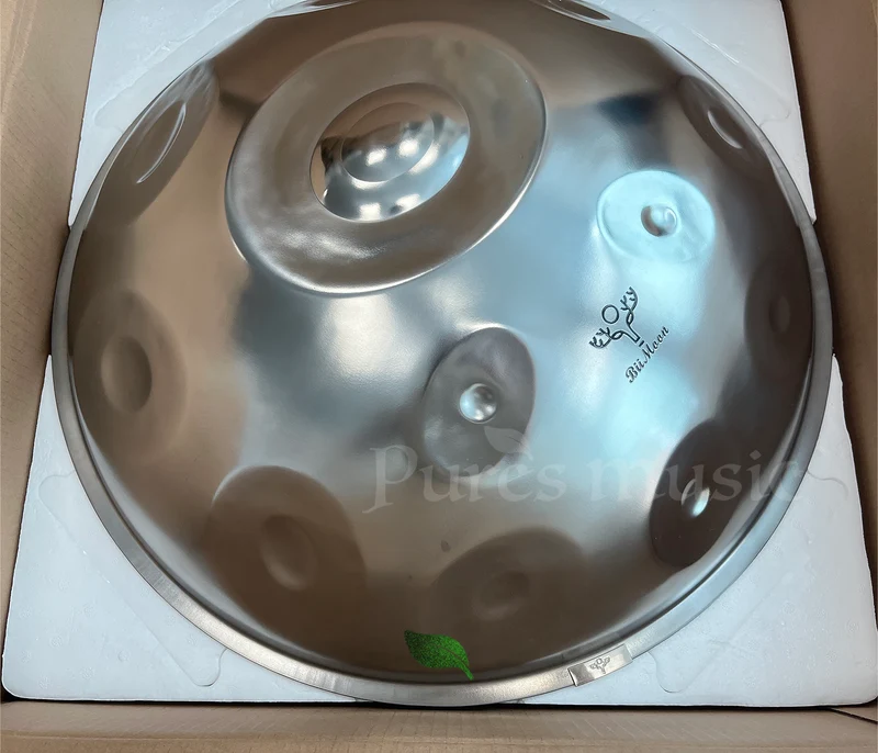 BiiMoon Ember Steel Handpan Silver Moon Hand Pan Instrument