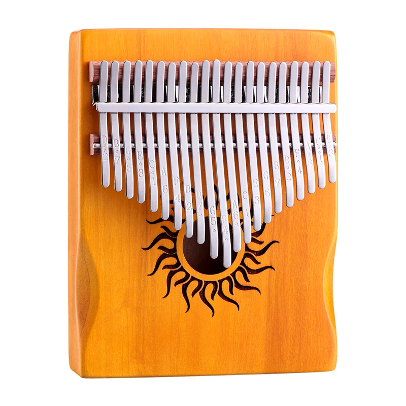 Hluru Huashu Sun God Hollow Kalimba 17/21 keys White Maple Thumb Piano